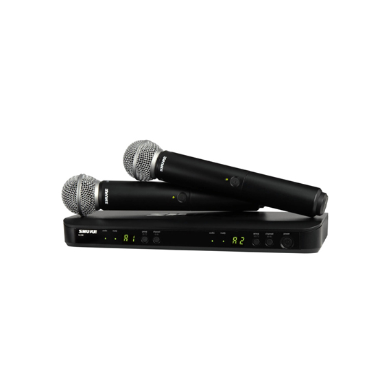 SHURE BLX288CN/SM58雙通道數字無線手持話筒